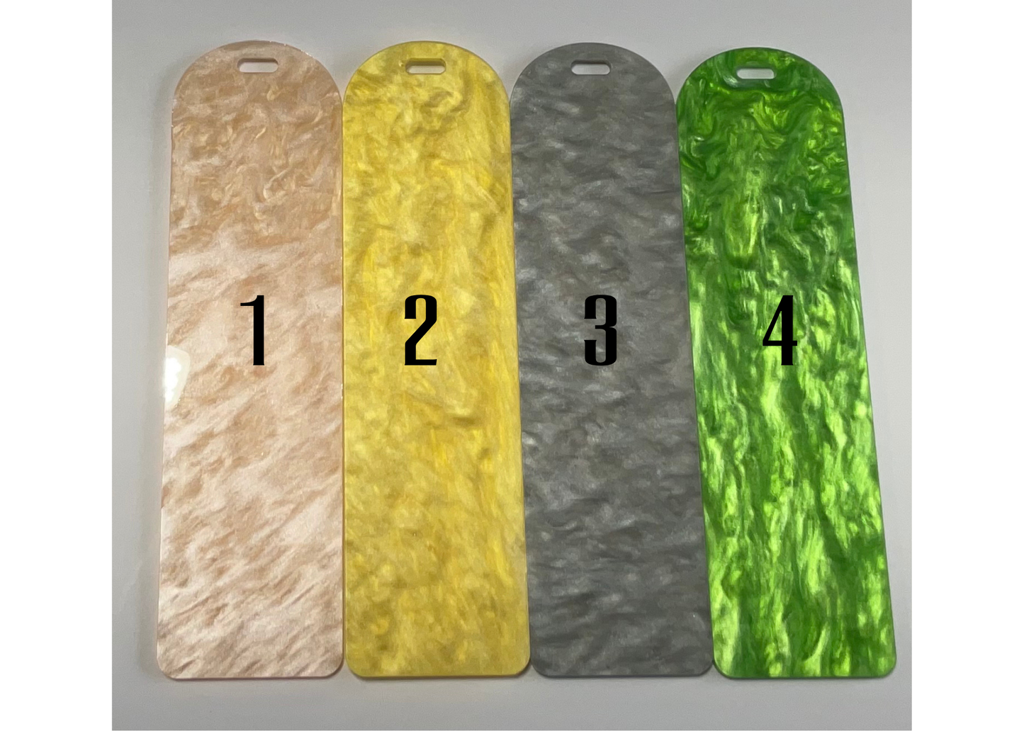 Acrylic Bookmarks - Mica Design