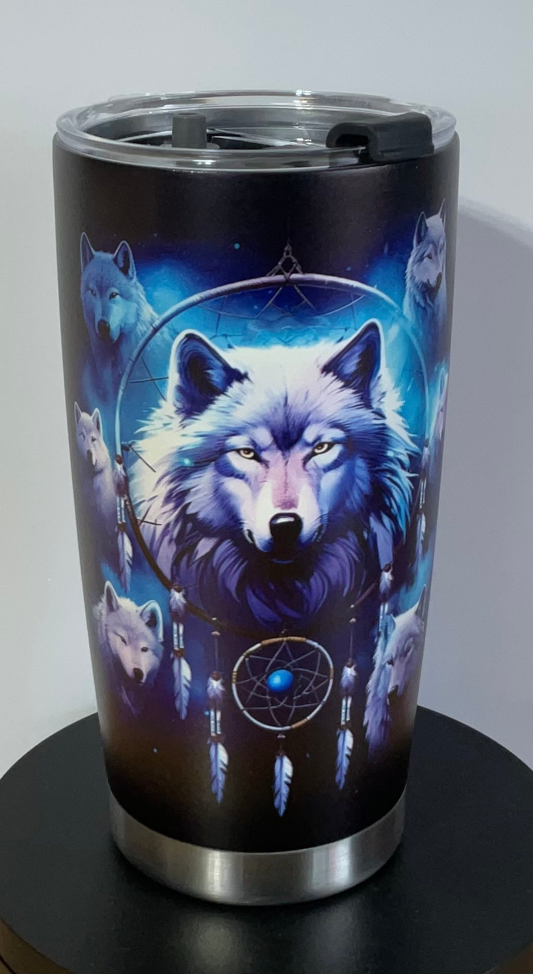 24oz Stainless Steel WOLF Travel Tumbler