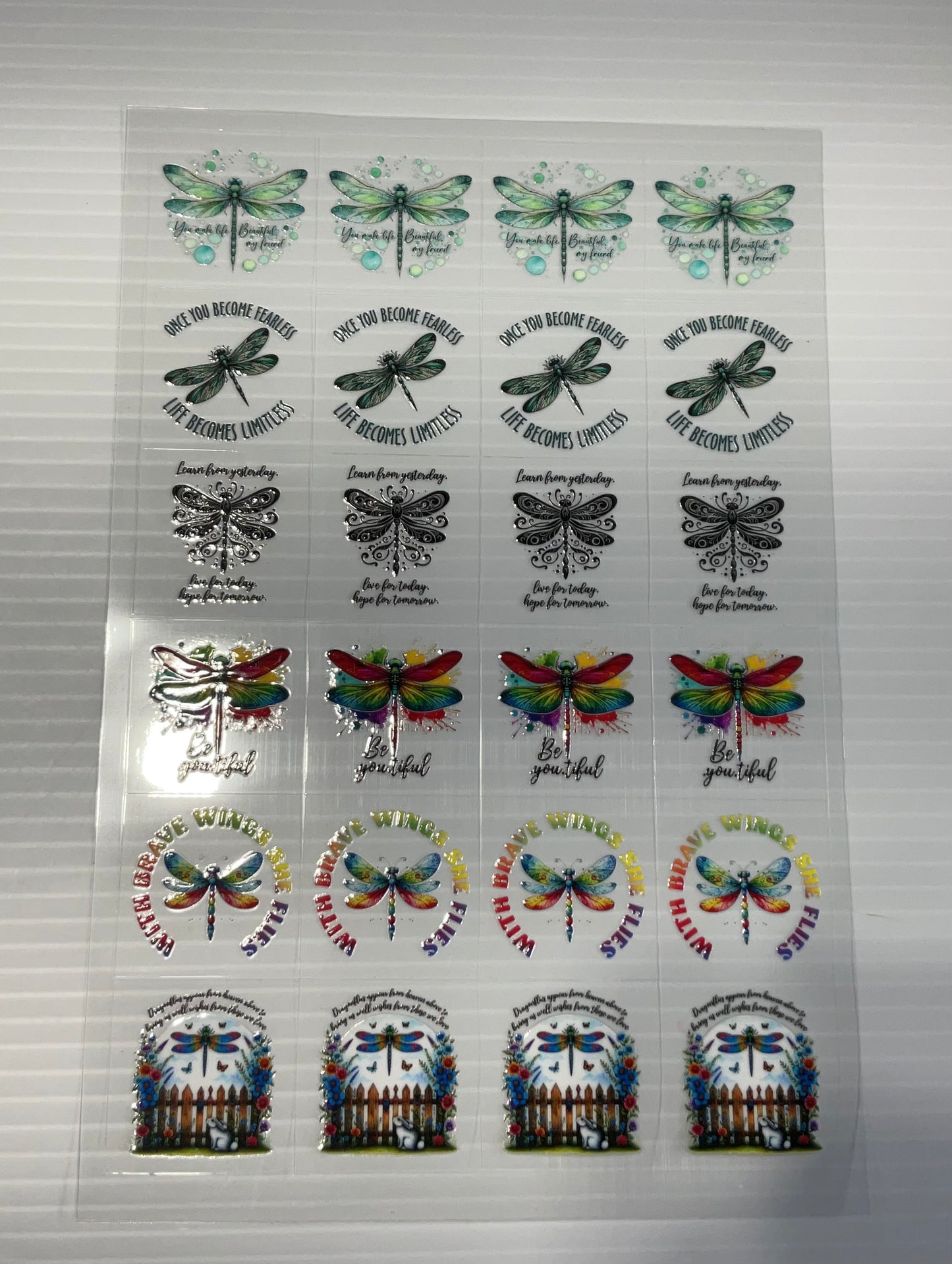 Dragonflies - UV DTF Kiss Cut