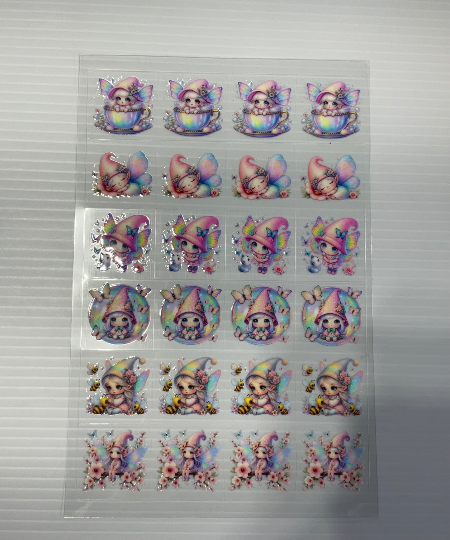 Pastel Gnome Girl - UV DTF Kiss Cut