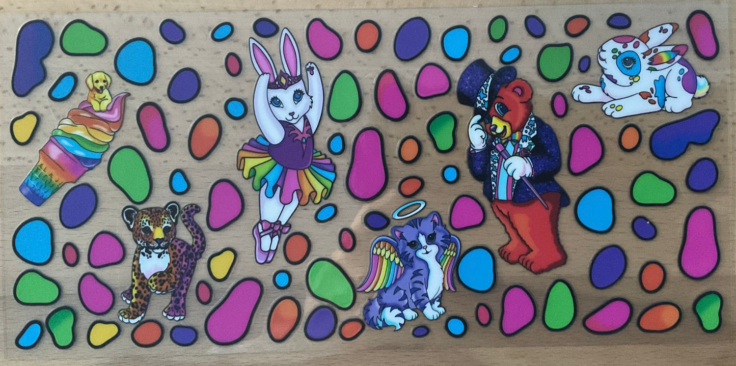 Lisa Frank Like - UV DTF Tumbler Wrap