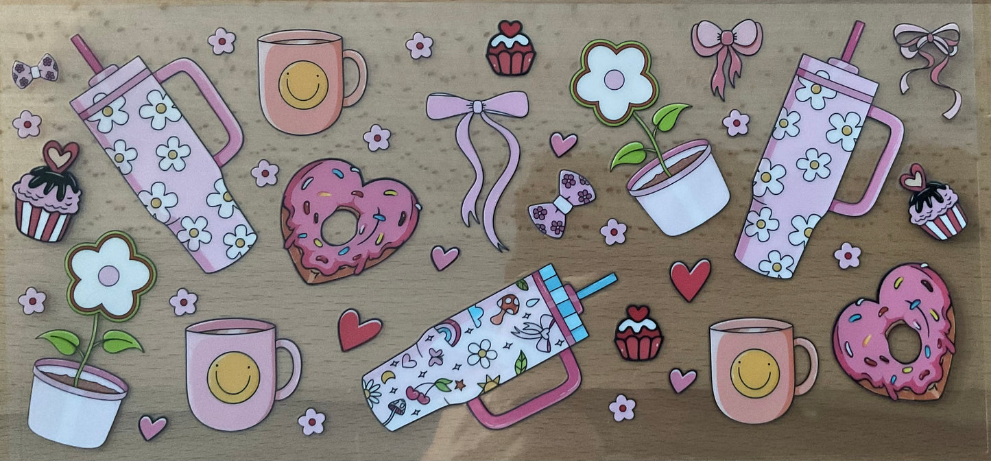 Tumblers and Donuts - UV DTF Tumbler Wrap
