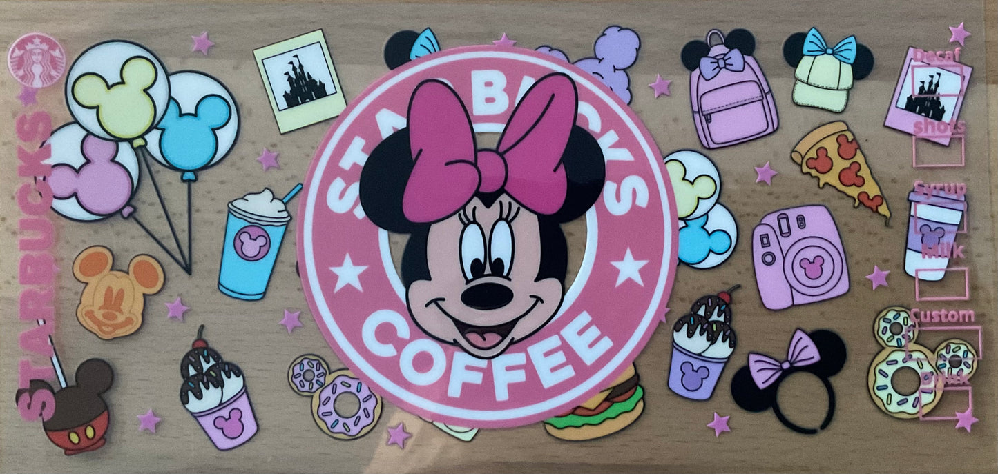 Mrs Mouse Buck Coffee - UV DTF Tumbler Wrap