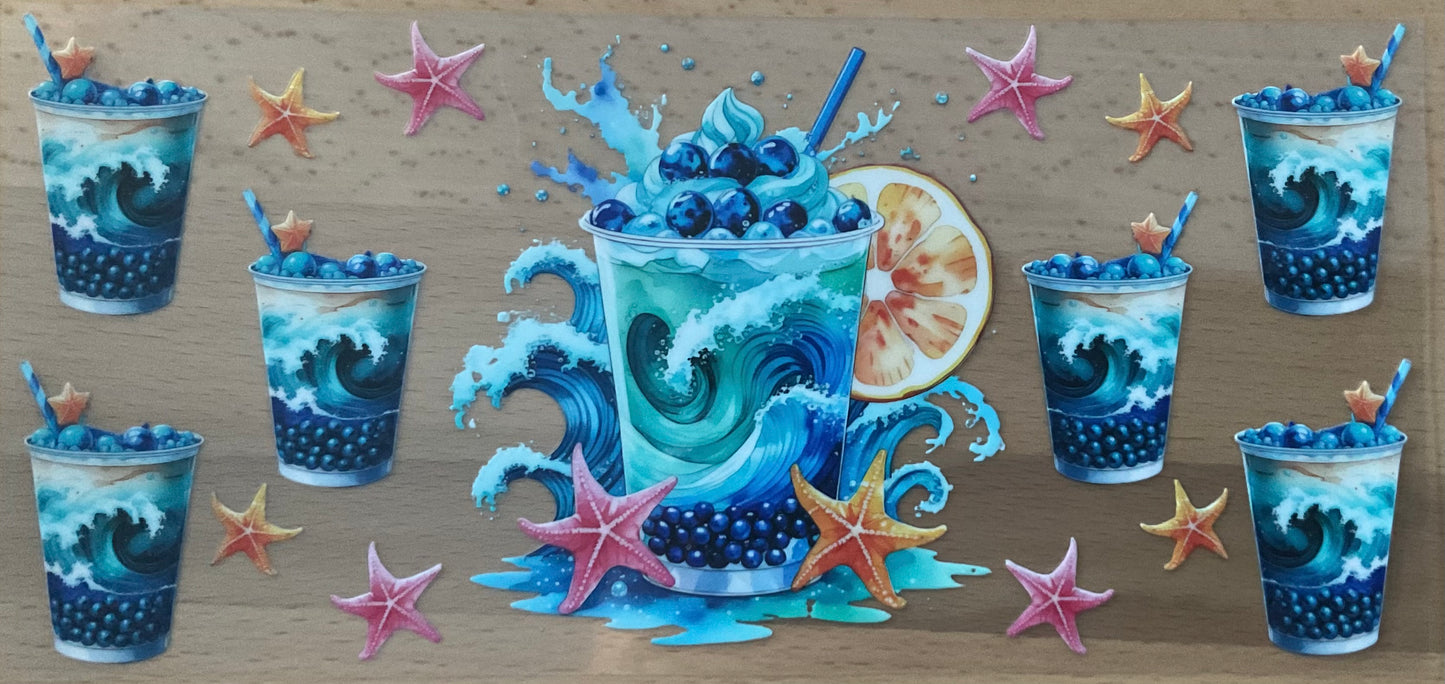 Blueberry Boba - UV DTF Tumbler Wrap