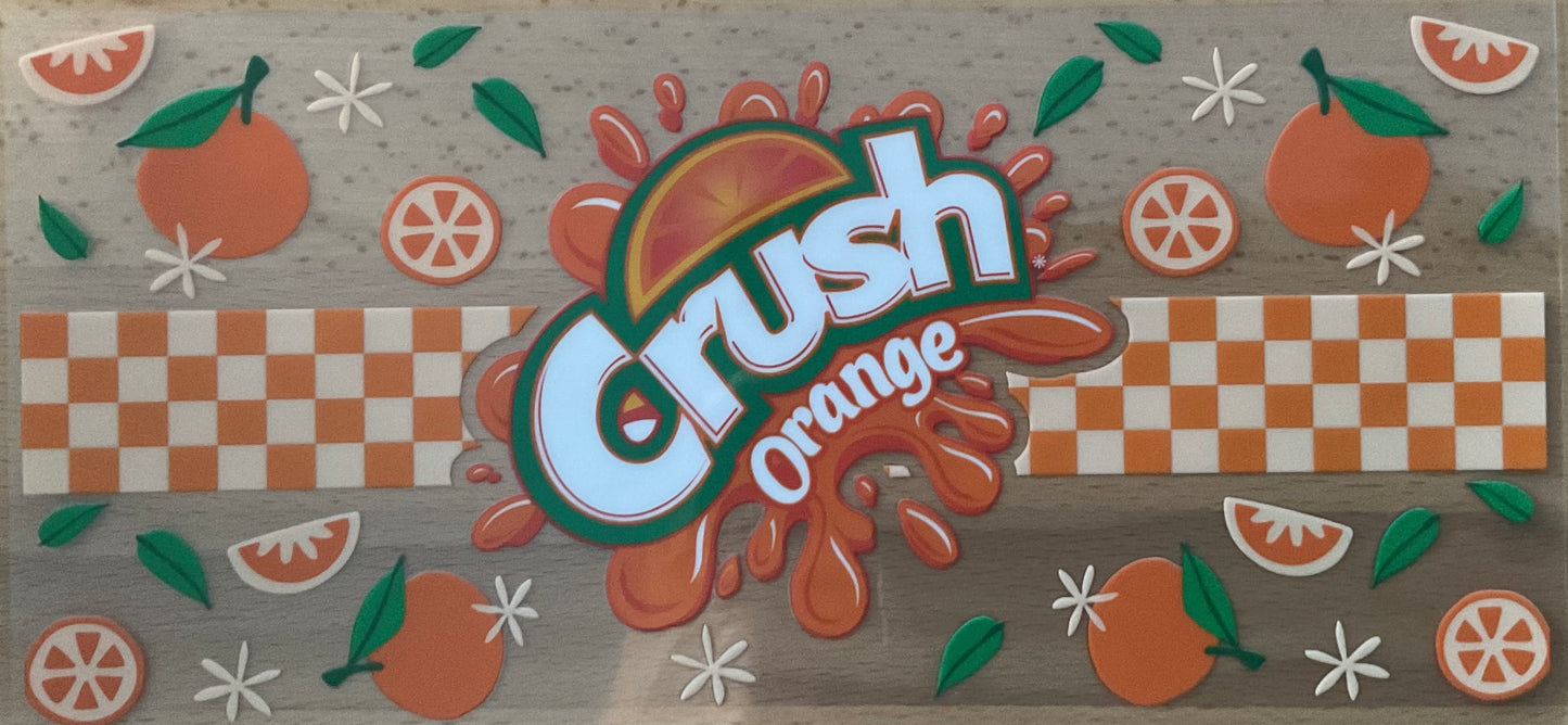 Orange Drink - UV DTF Tumbler Wrap