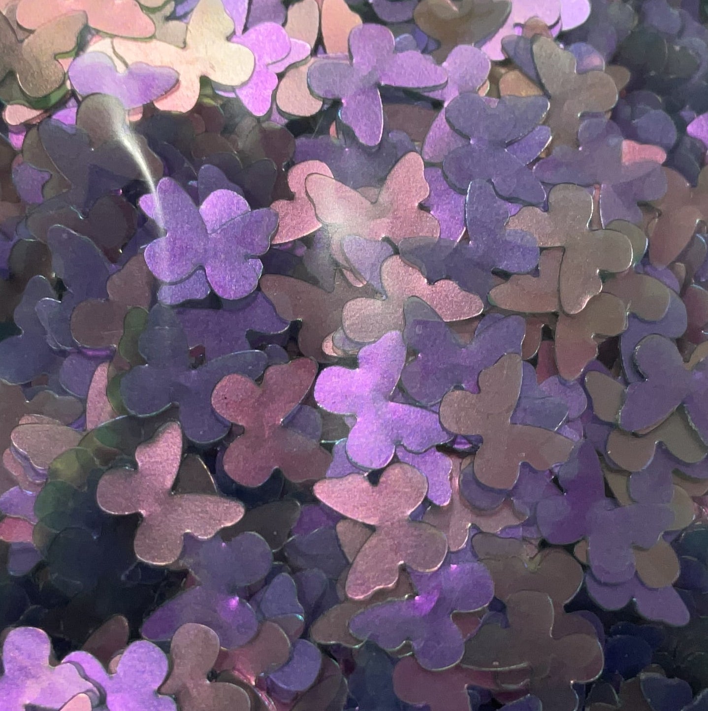 Dark Purple Butterflies - Glitter Shapes