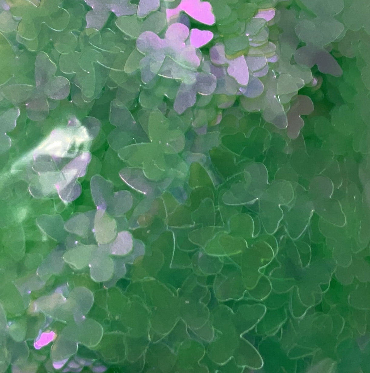 Green Butterflies - Glitter Shapes