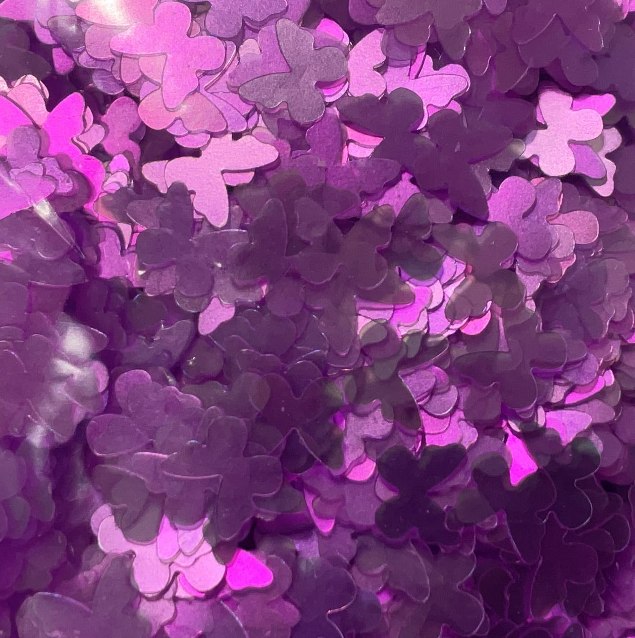 Purple Butterflies - Glitter Shapes