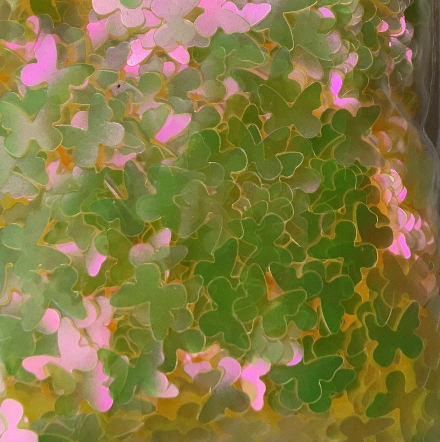 Yellow Butterflies - Glitter Shapes