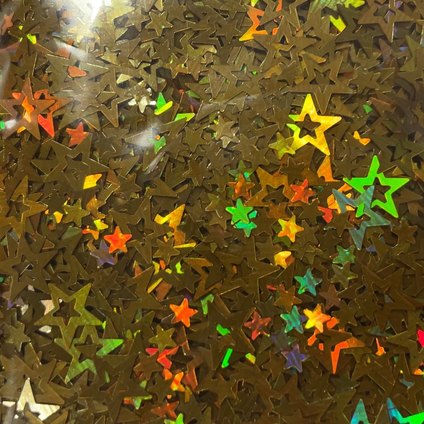 Gold Holographic Cut Out Stars - Glitter Shapes