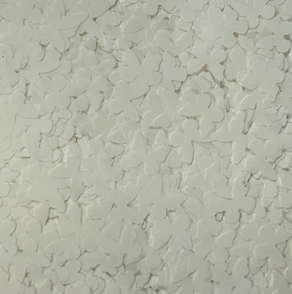 White Butterflies - Glitter Shapes