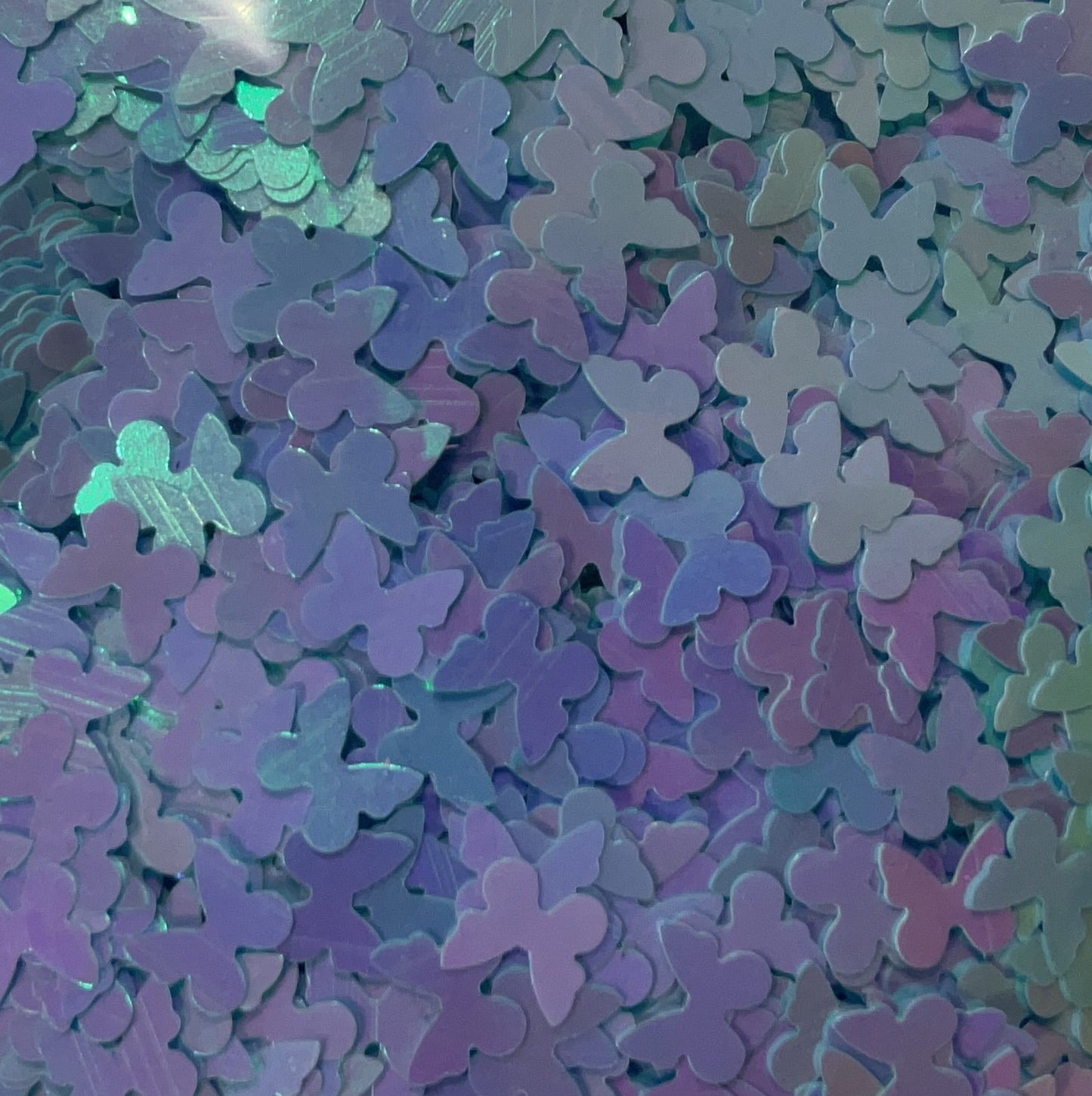Purple Blue Butterflies - Glitter Shapes