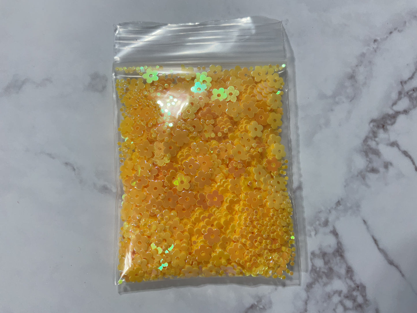 Yellow Flowers - Glitter Shapes