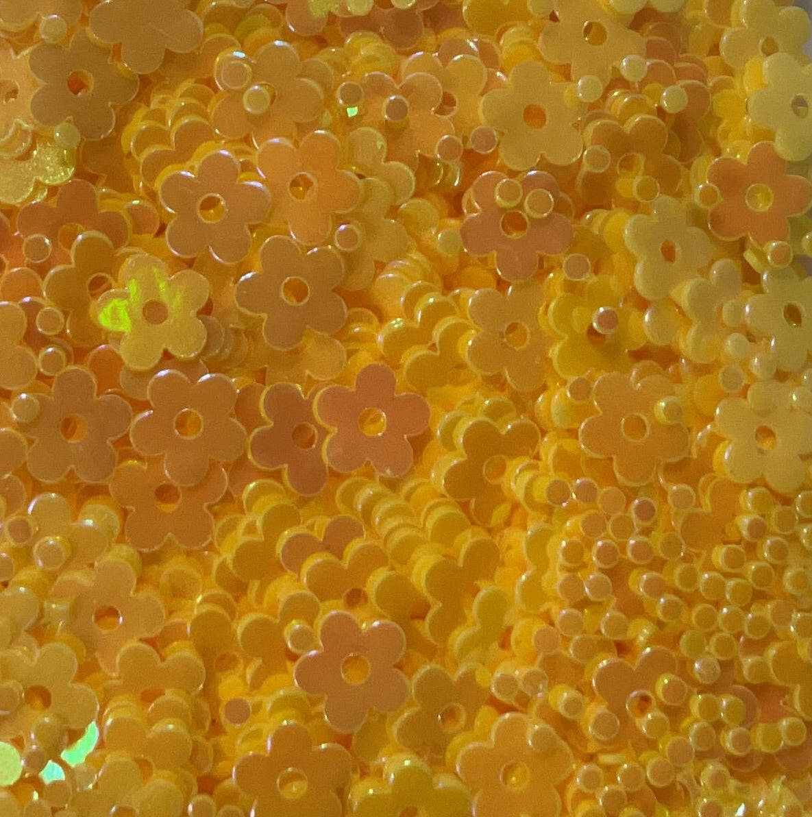 Yellow Flowers - Glitter Shapes