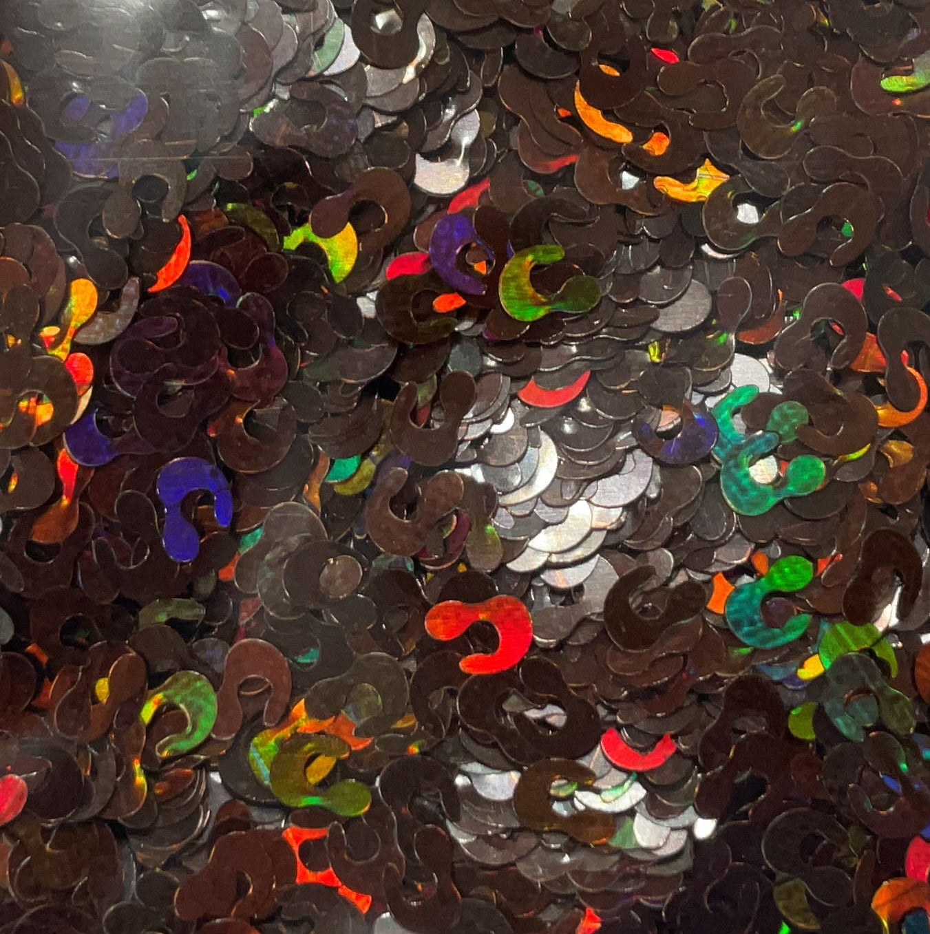 Copper Holographic Leopard Spots - Glitter Shapes