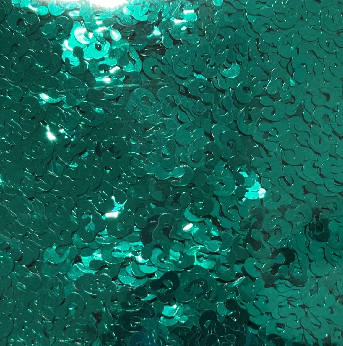 Teal Leopard Spots - Glitter Shapes