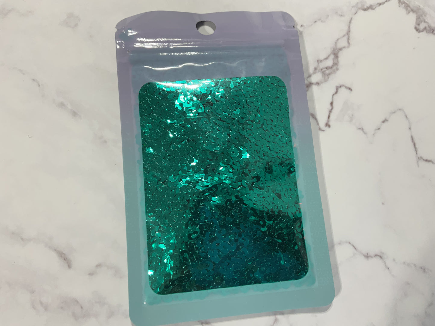 Teal Leopard Spots - Glitter Shapes