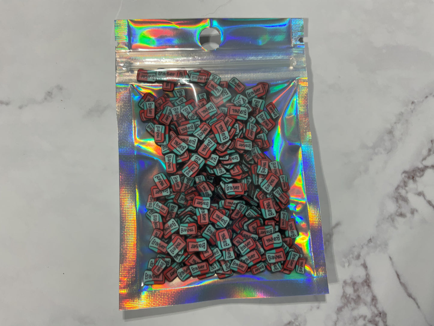School Erasers - Polymer Clay Shapes
