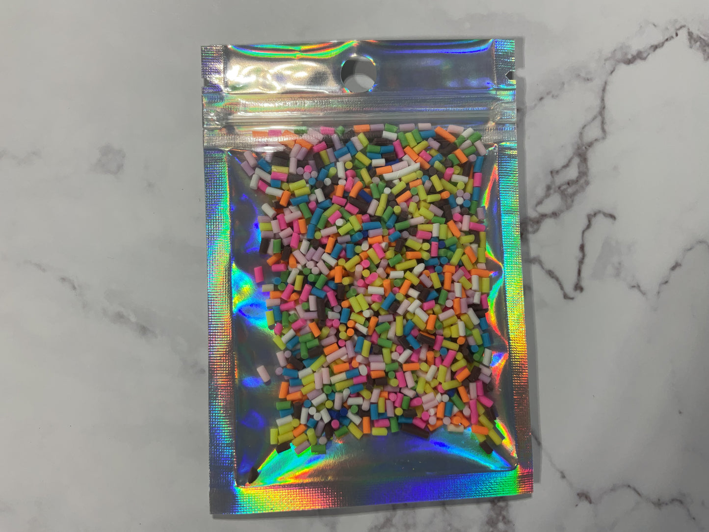 Mini Multi-color Sprinkle Mix - Polymer Clay Shapes