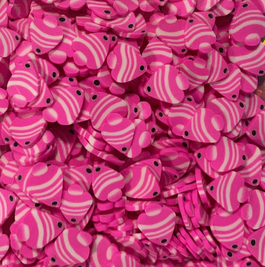 Pink Fish - Polymer Clay Shapes