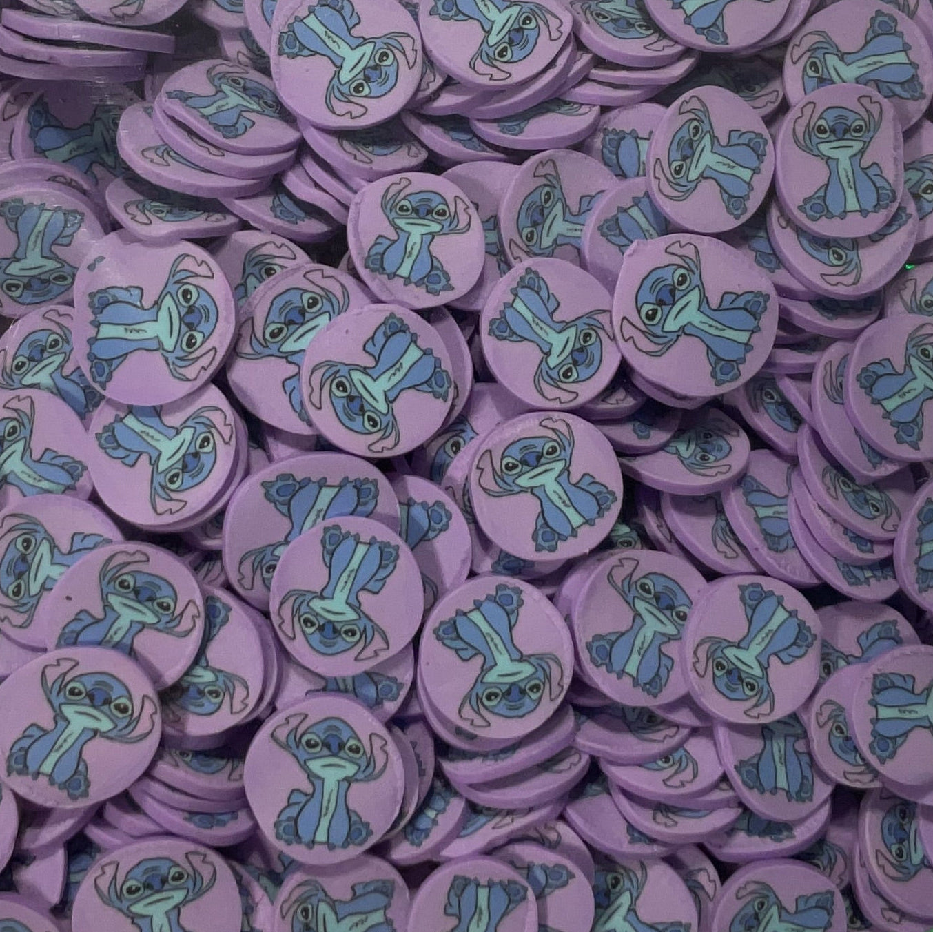 Stitch in Purple - Polymer Clay Shapes