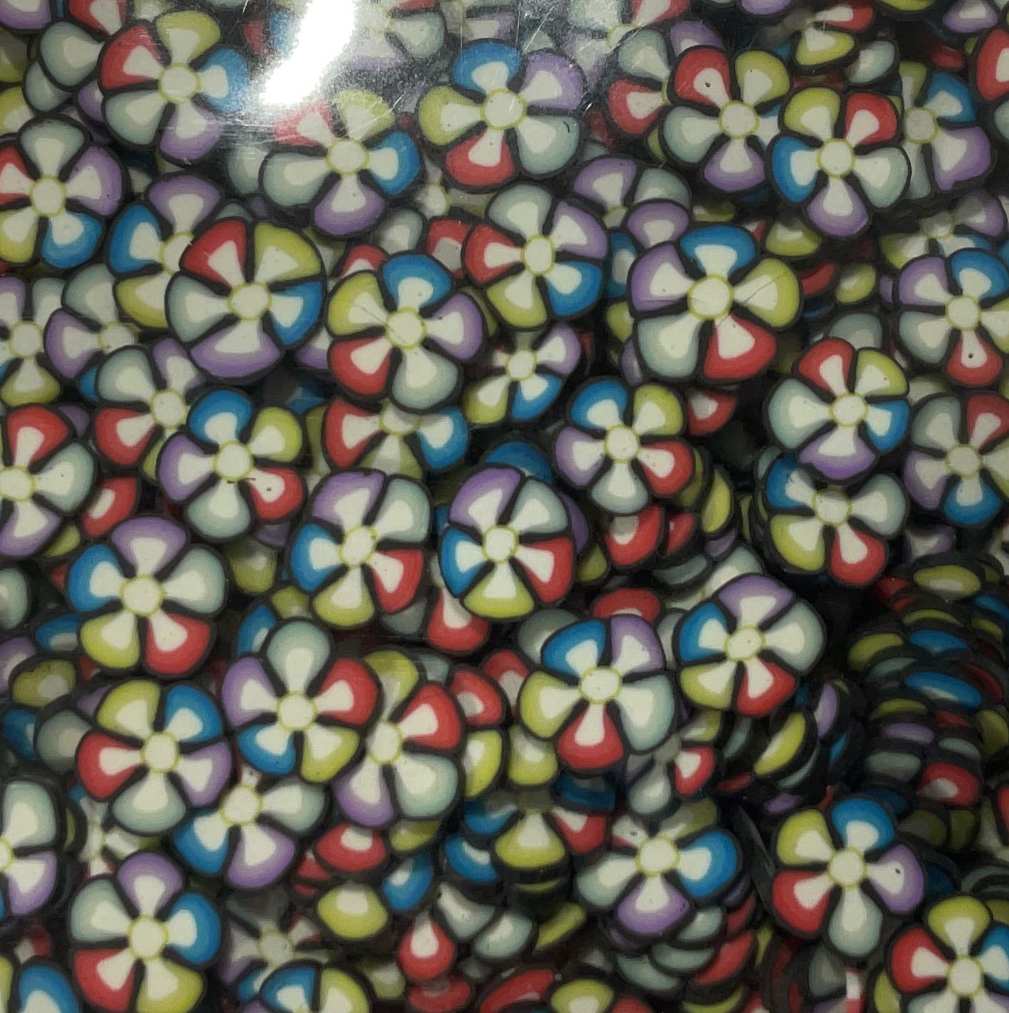 Colorful Flowers - Polymer Clay Shapes