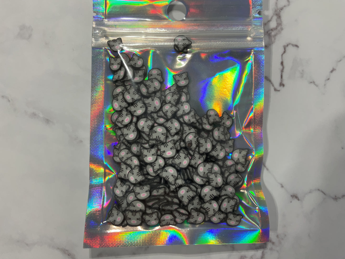 Grey Cats - Polymer Clay Shapes