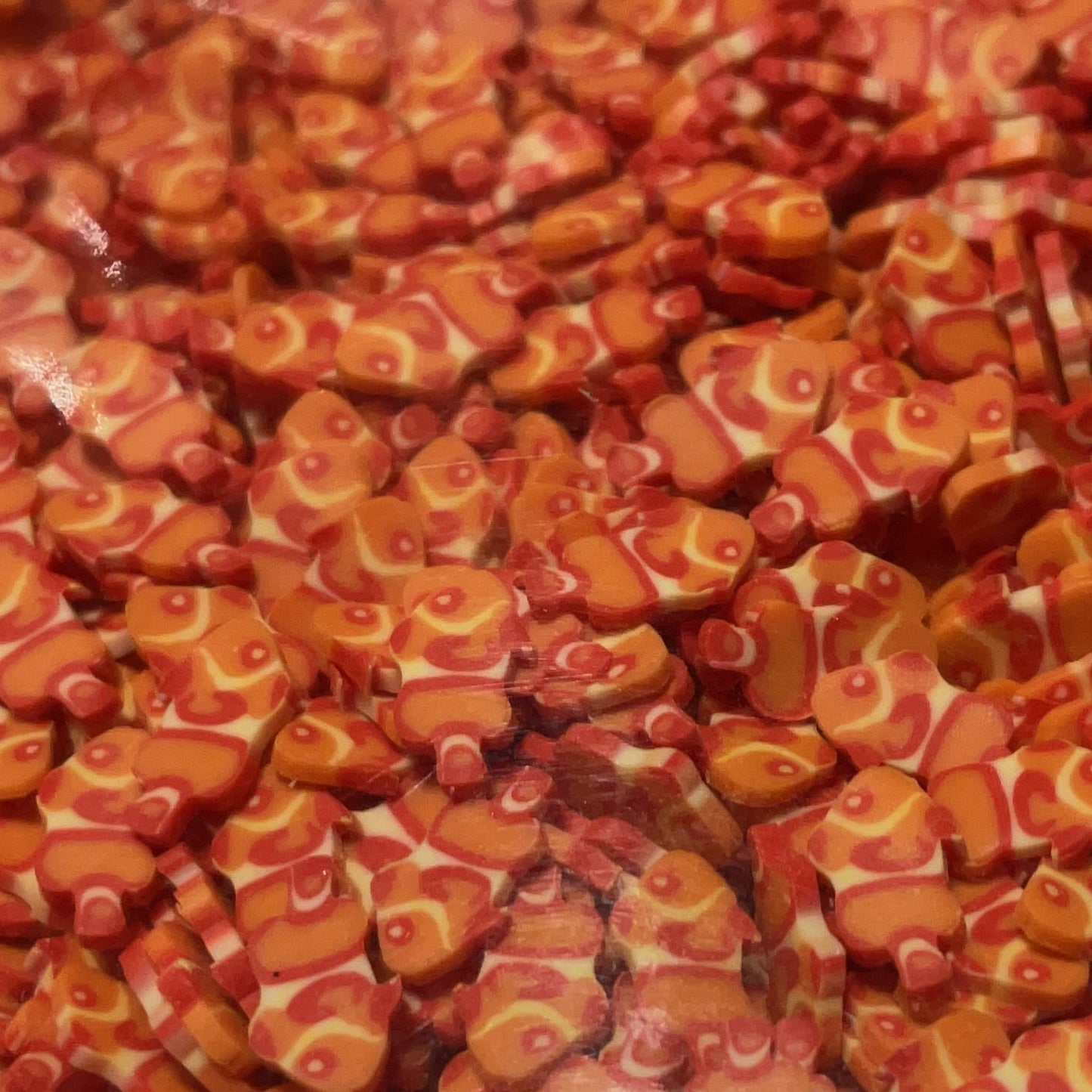 Orange Fish - Polymer Clay Shapes