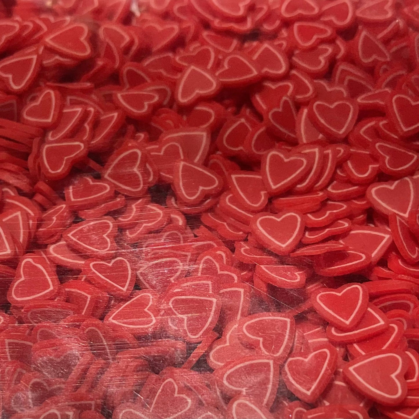 Red Hearts - Clay Shapes