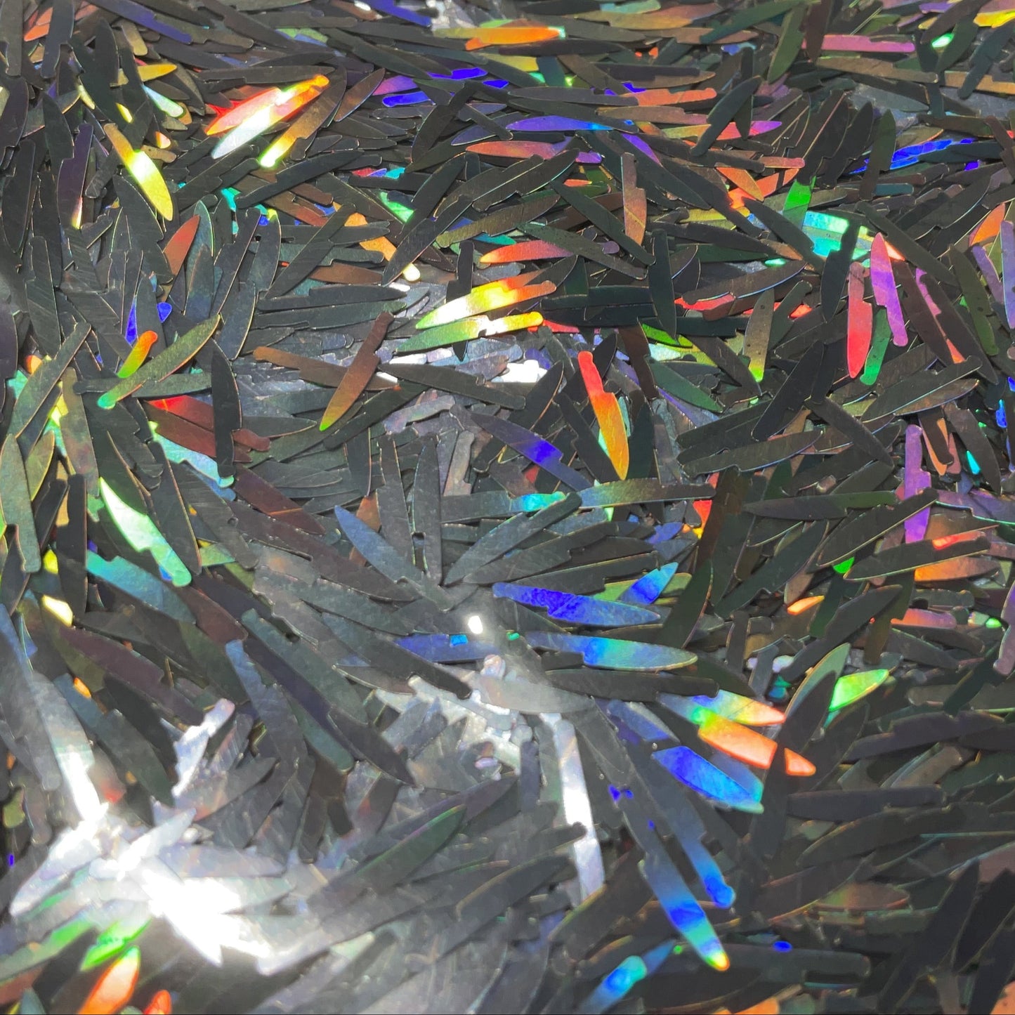 Silver Holographic Knives - Glitter Shapes