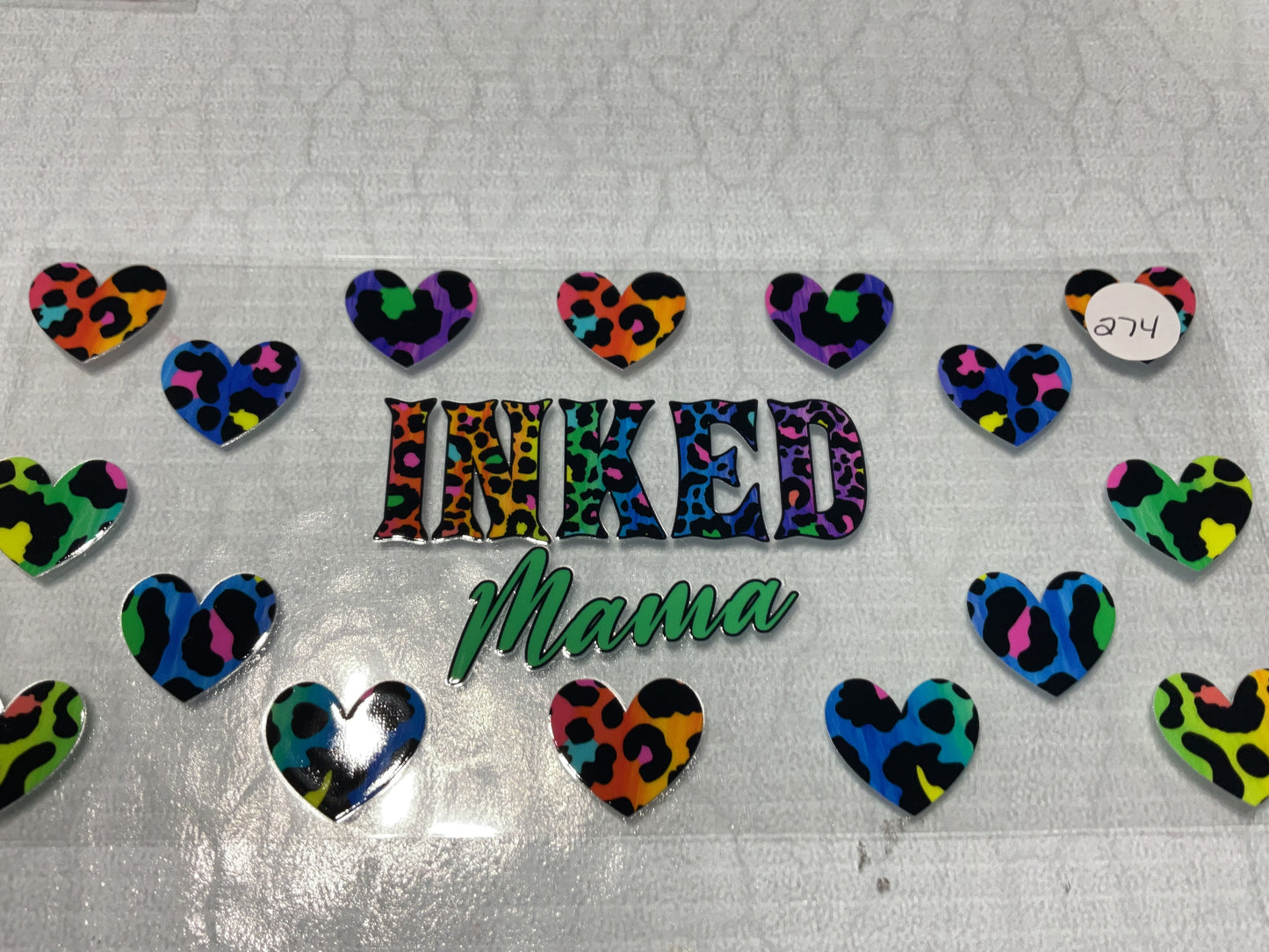 #274 - Inked Mama - UV DTF Tumbler Wraps