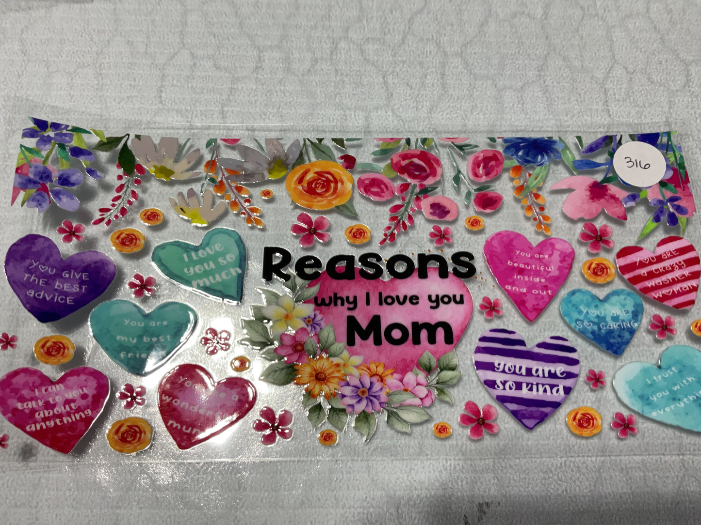 #316 UV DTF Tumbler Wraps