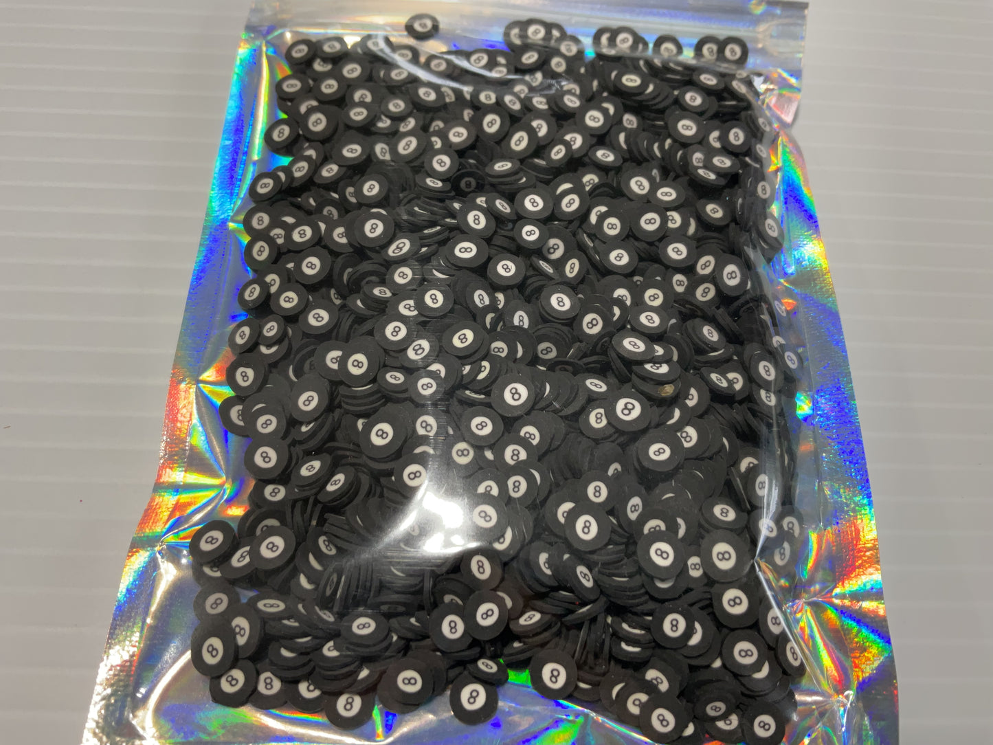Pool Black 8 Balls - Clay Shapes