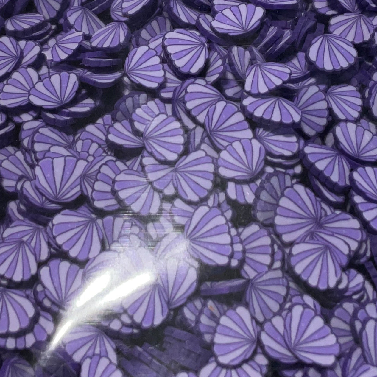 Purple Sea Shells - Clay Shapes