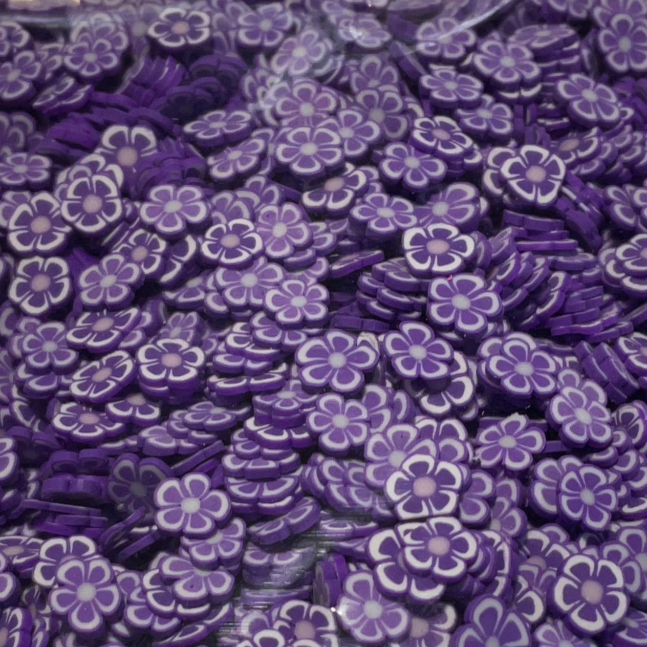 Purple Flowers - Clay Shapes