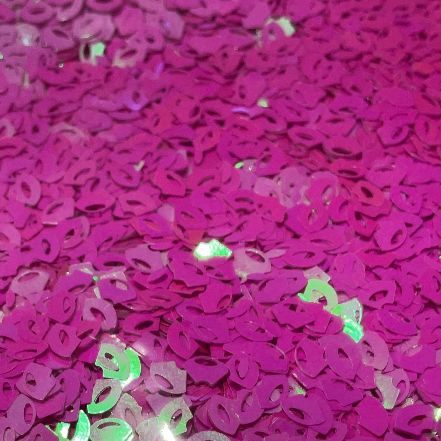 Pink Lips - Glitter Shapes