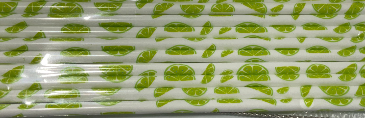 Lime - 10” Straws
