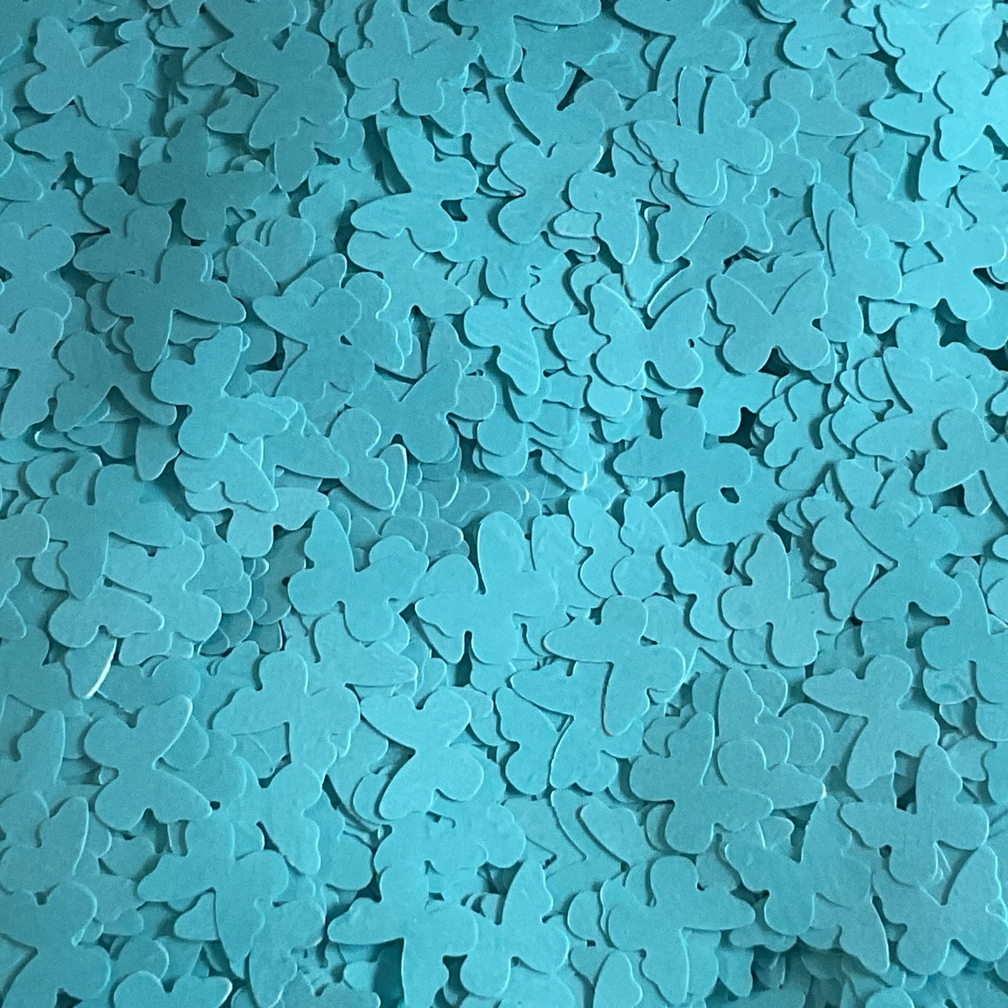 Turquoise Butterflies - Glitter Shapes
