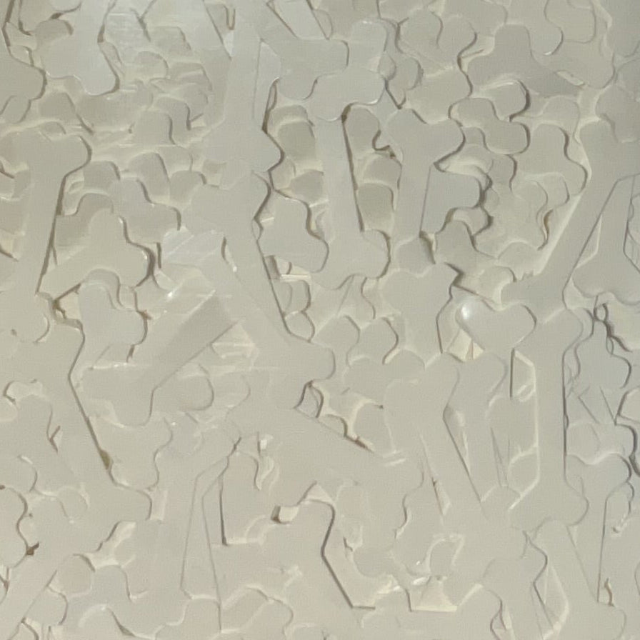 White Bones - Glitter Shapes