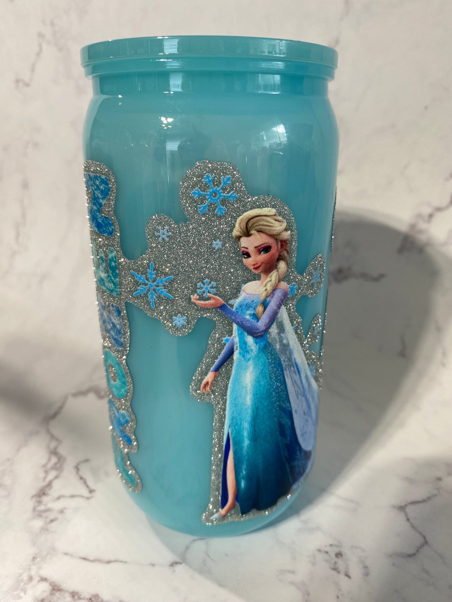 16oz Princess Non Snow Globe Tumbler