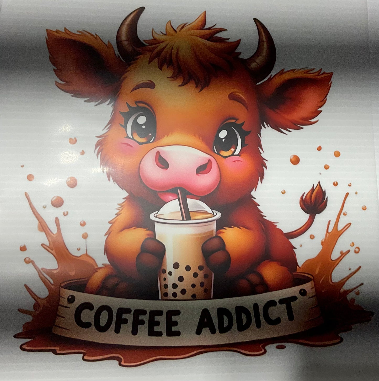 Coffee Addict Cow