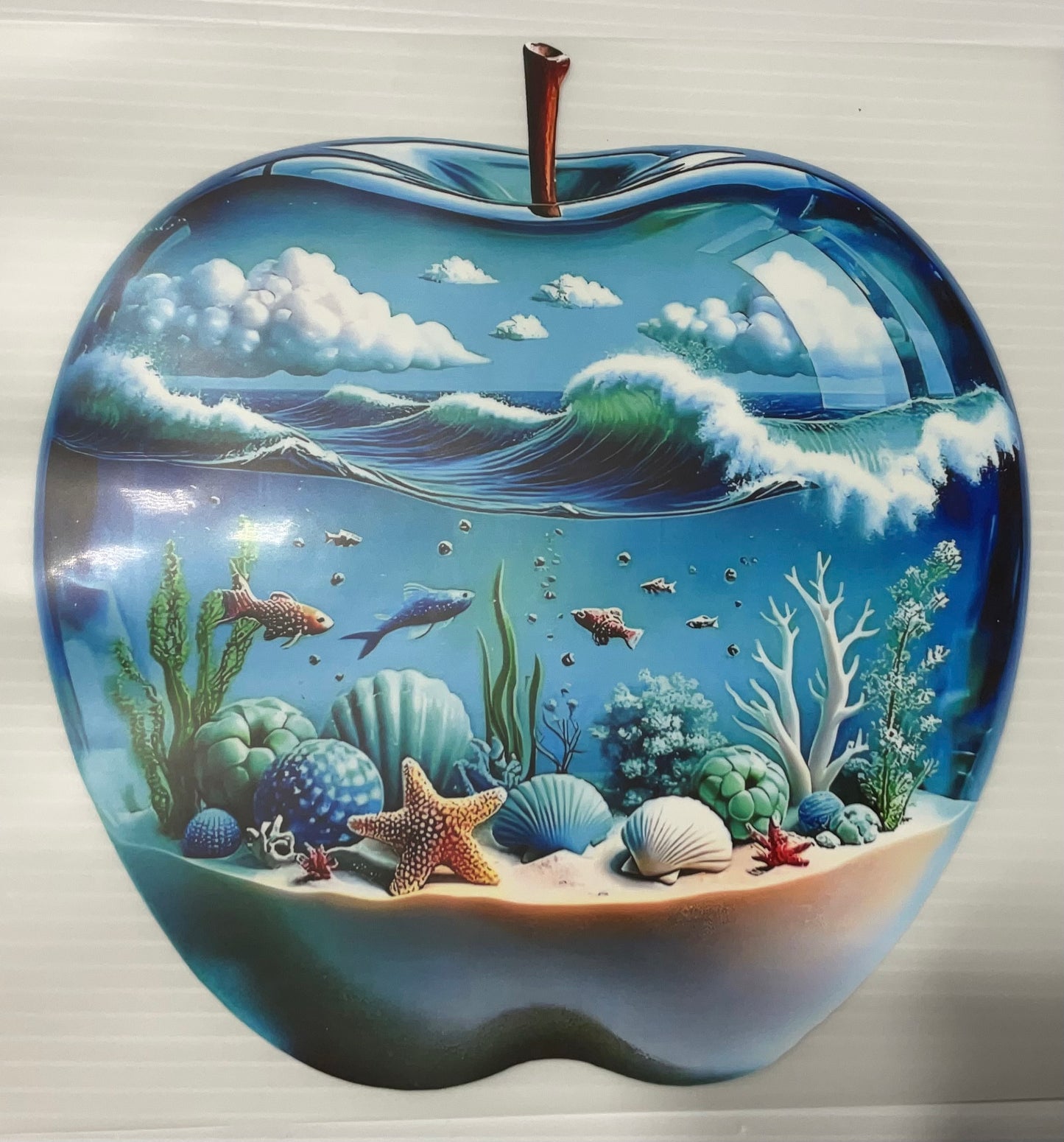 Underwater Scenery Apple Shape