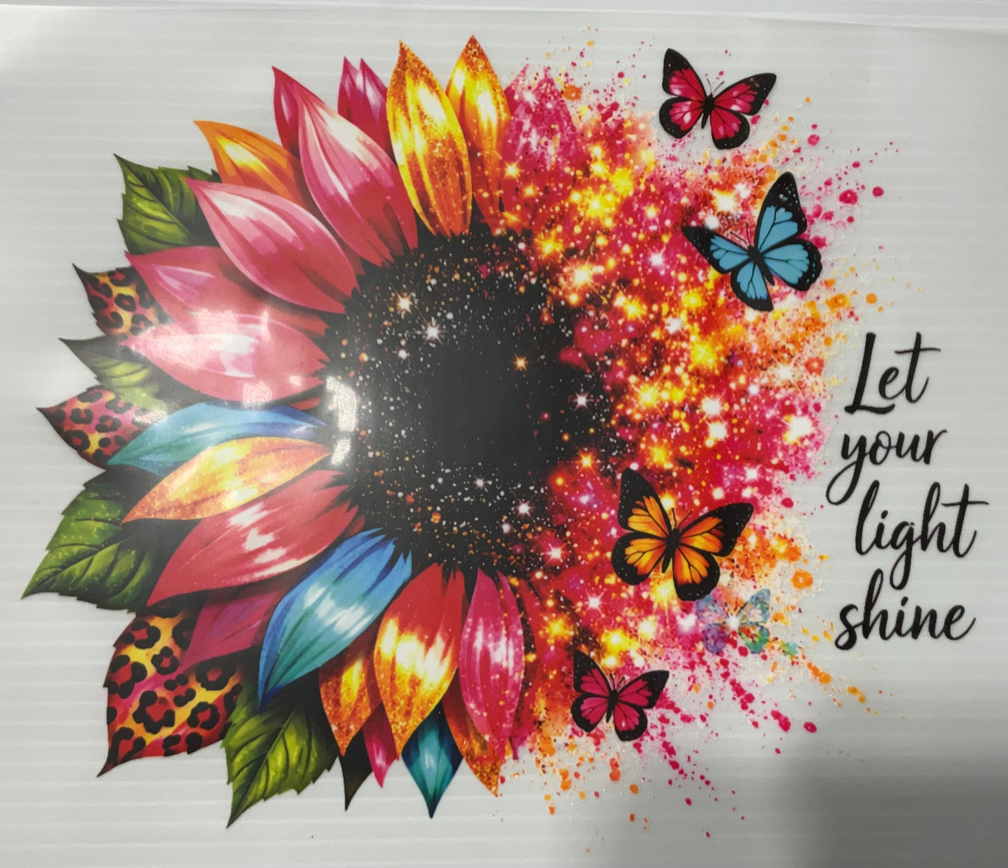 Let Your Light Shine Flower - DTF Heat Transfer