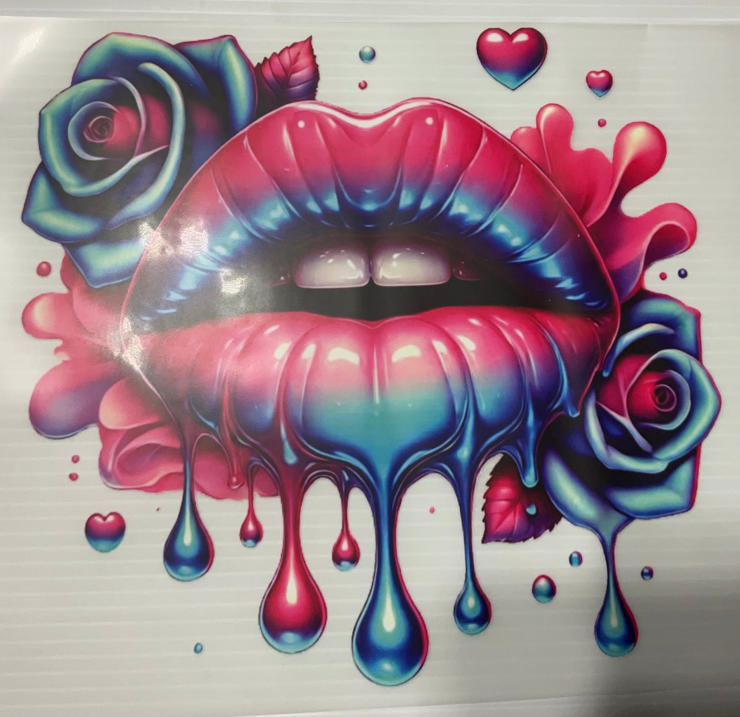 Dripping Lips - DTF Heat Transfer