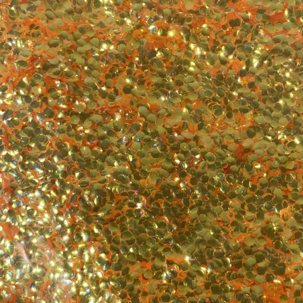 Light Orange Bubble Glitter