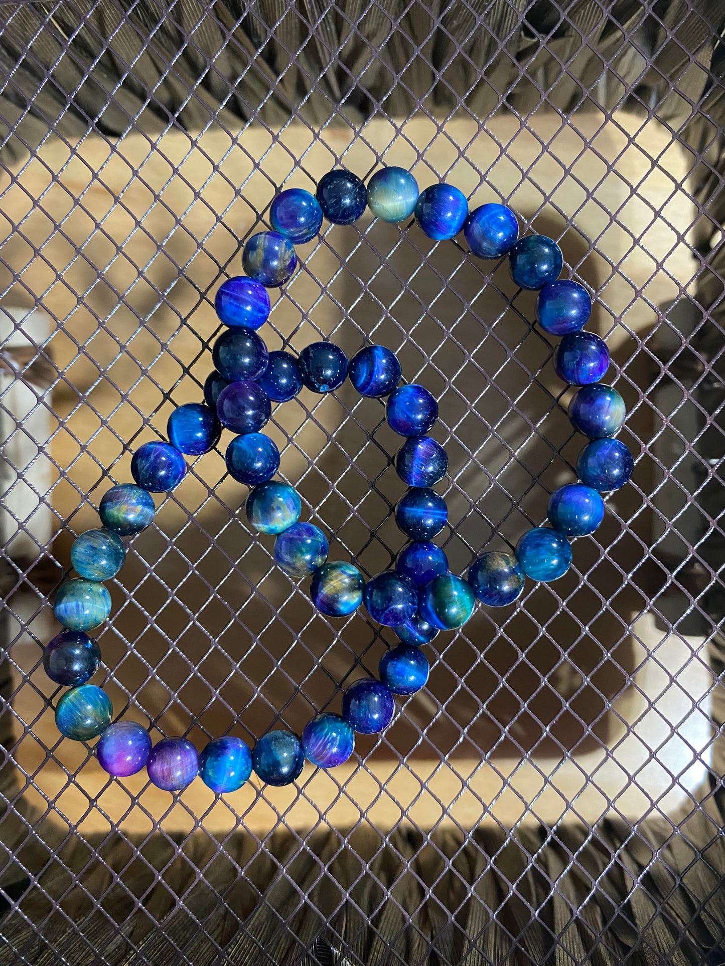 Galaxy Blue Purple Shade Shifting - Beaded Bracelet