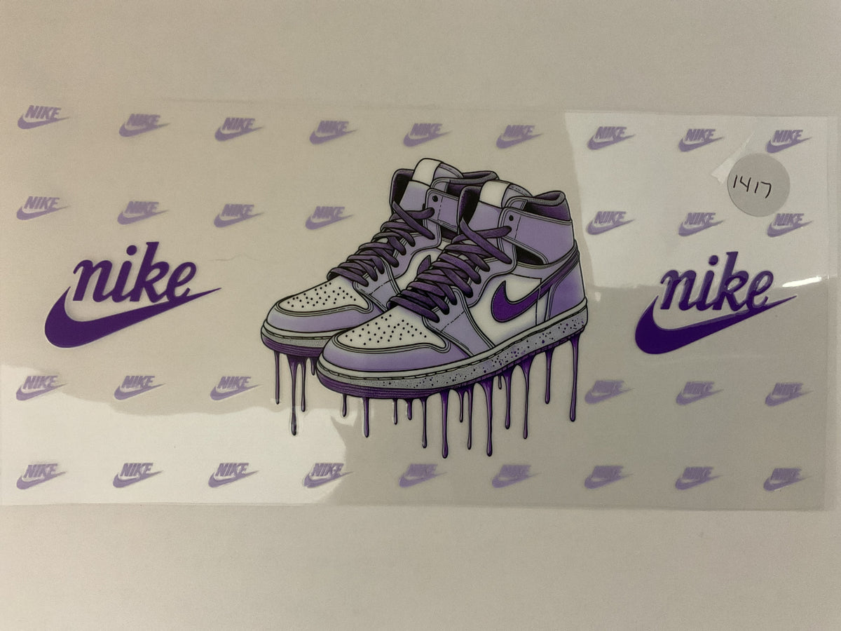 #1417 - Purple NK Shoes - UV DTF