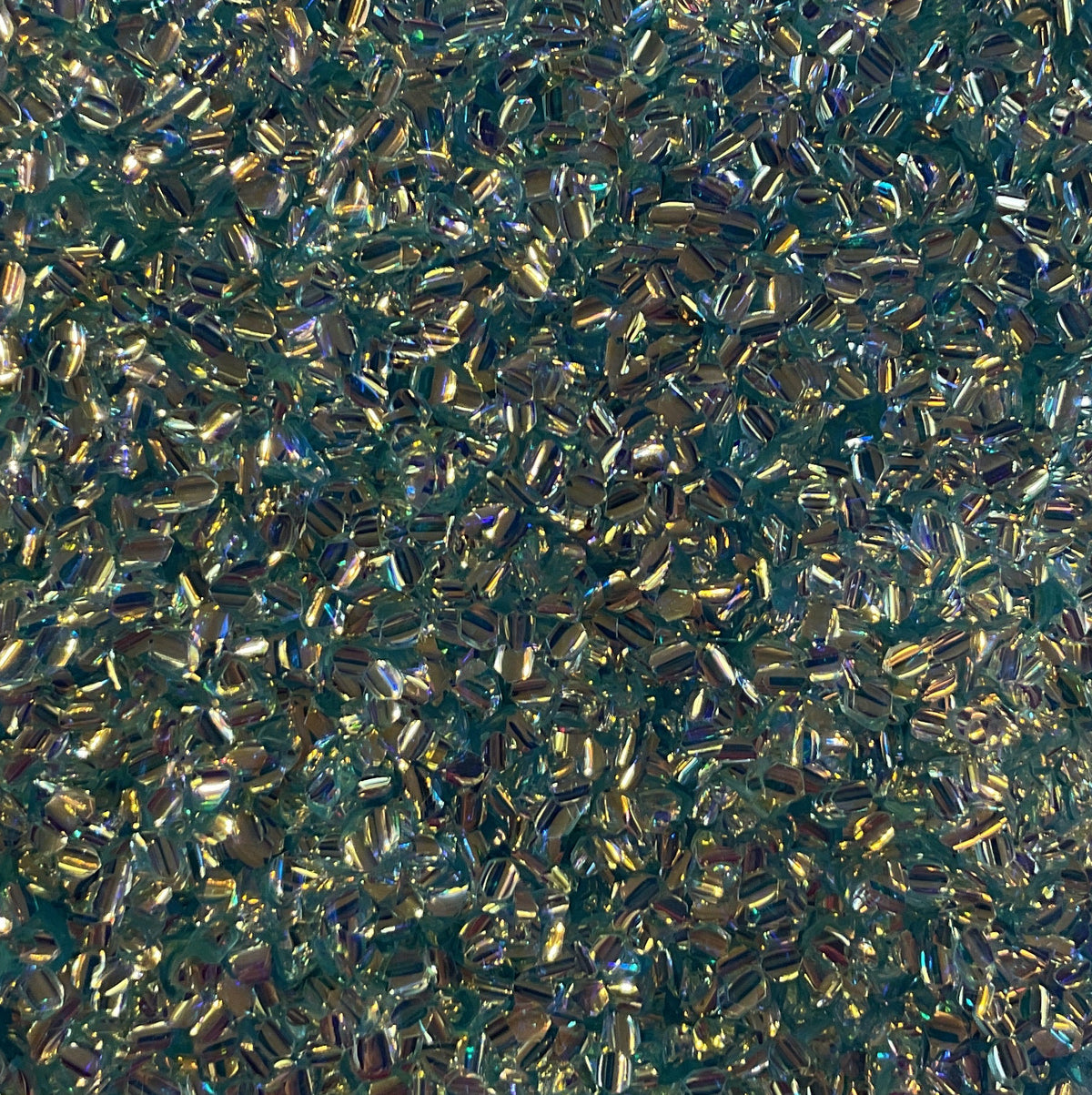 Bubble Glitter - Teal Gold Silver