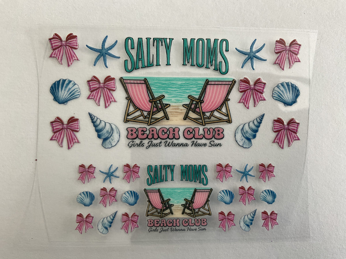 Salty Moms Beach Club - Tumbler Keychain Wrap