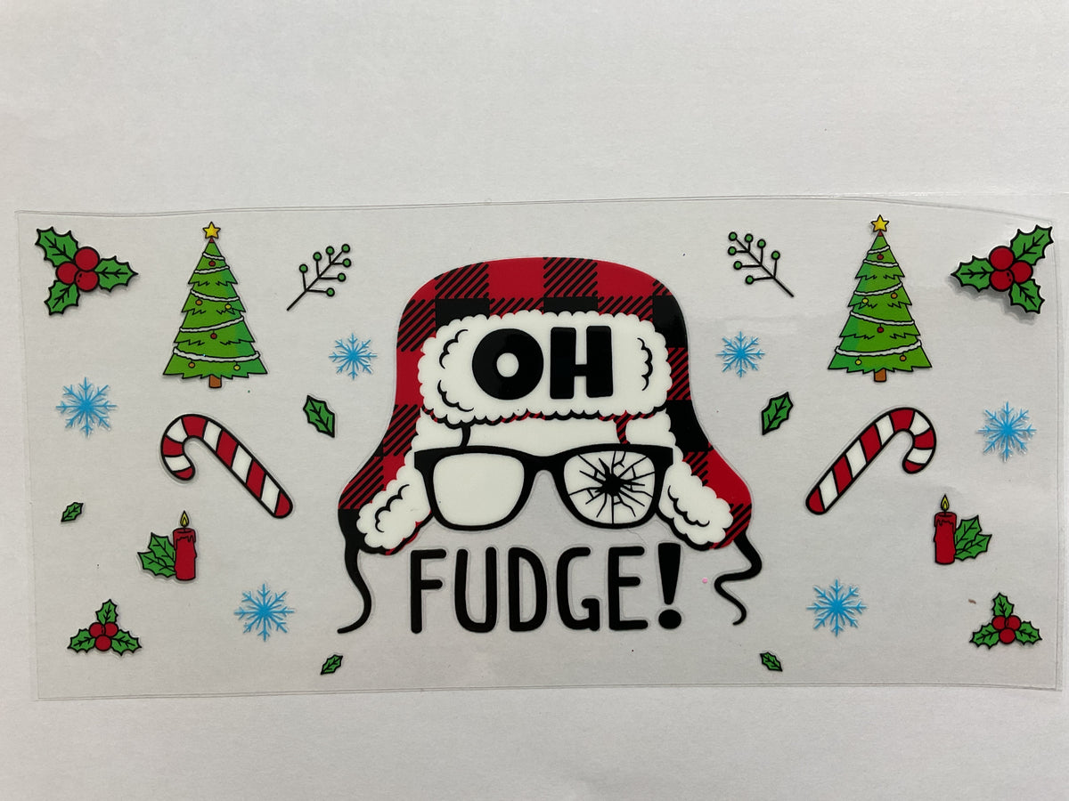 143C - Christmas Oh Fudge - Tumbler Wrap
